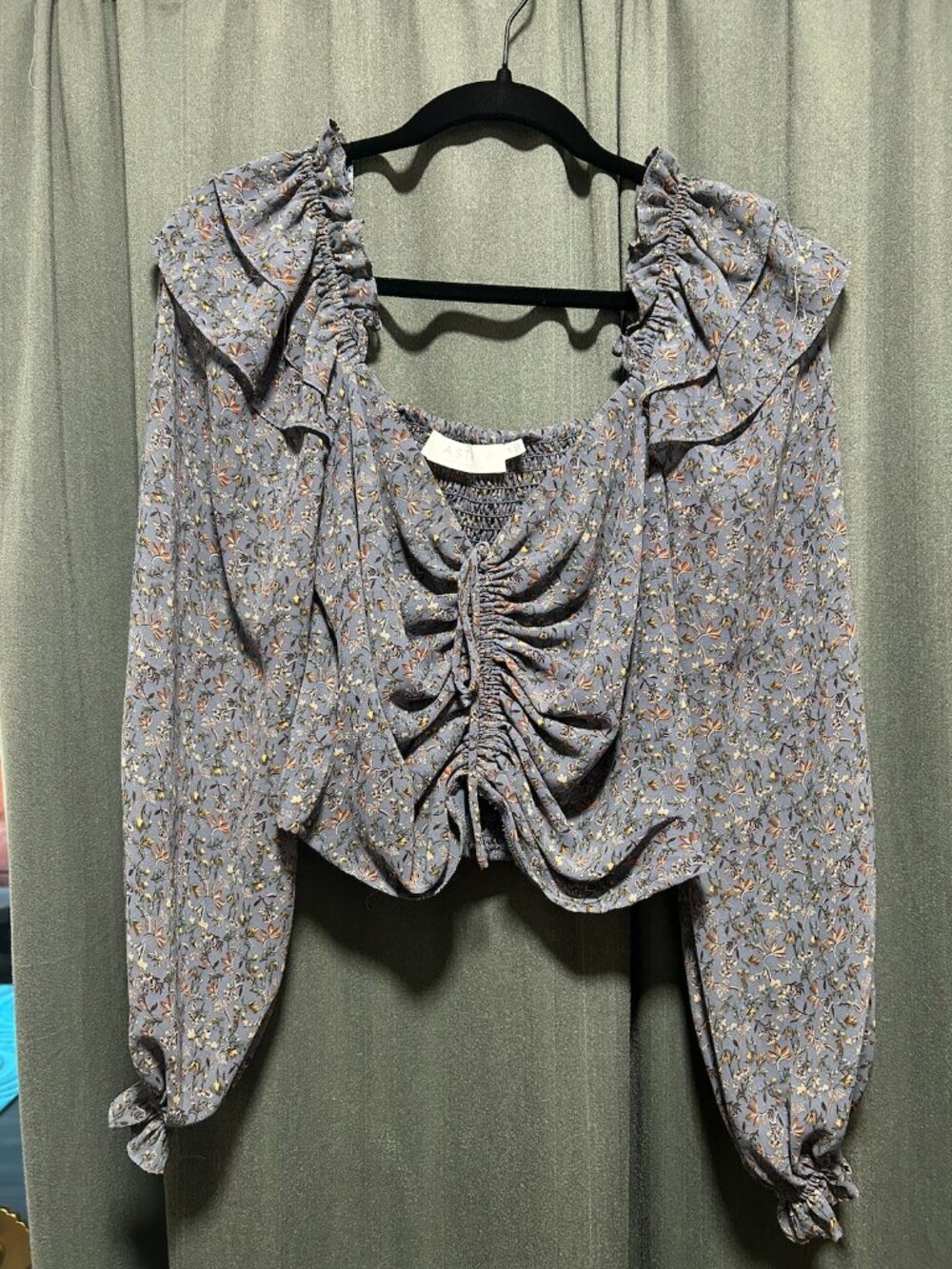 Blue Flower Blouse